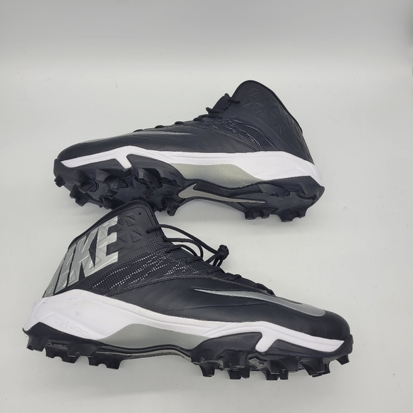 Nike Zoom Code Elite 3/4 TD Football Cleats Black/Silver Men Size 18 Wide Shoes main image 8